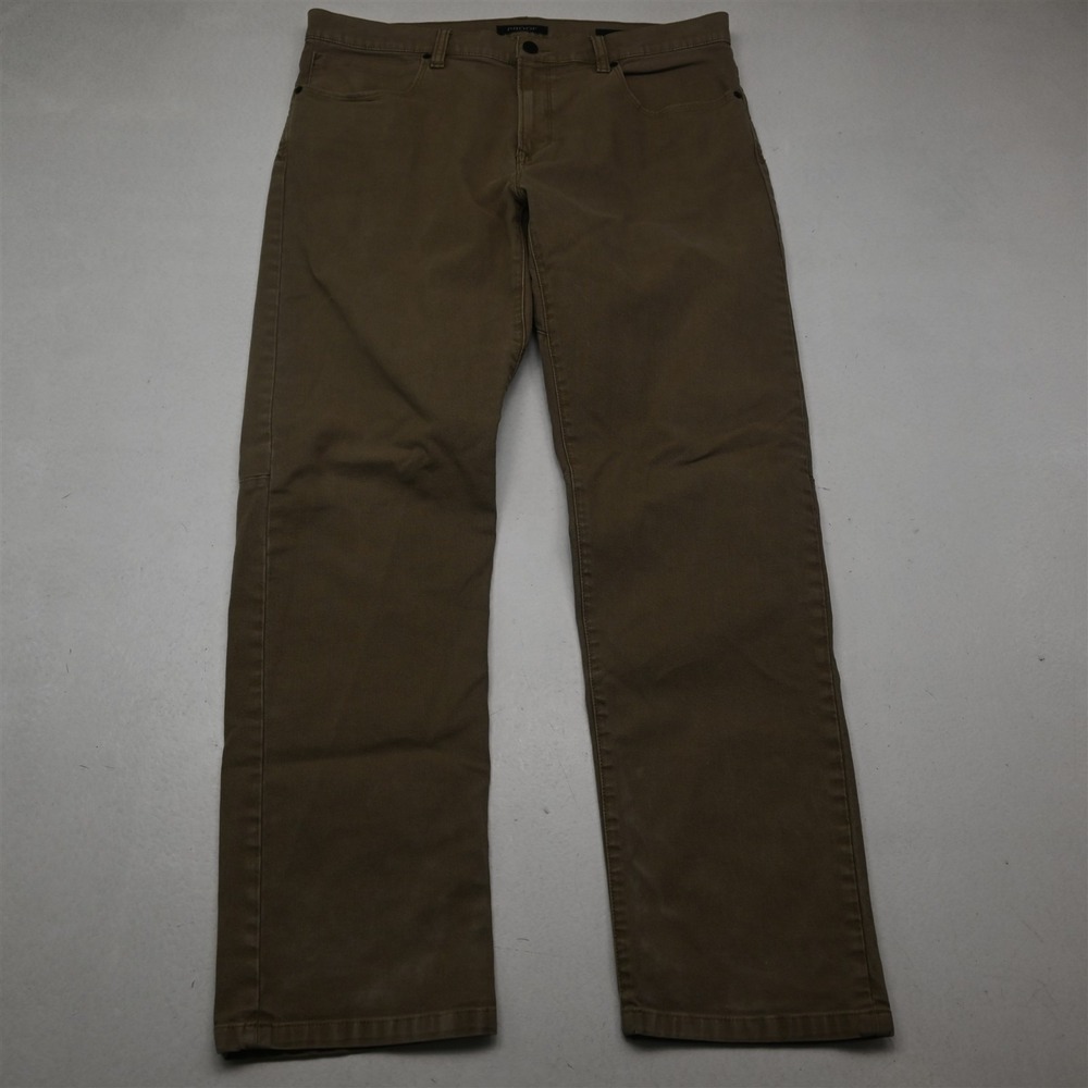 Proof 36x32‎ Brown Stretch Denim Straight 5 Pocket Mens Jeans